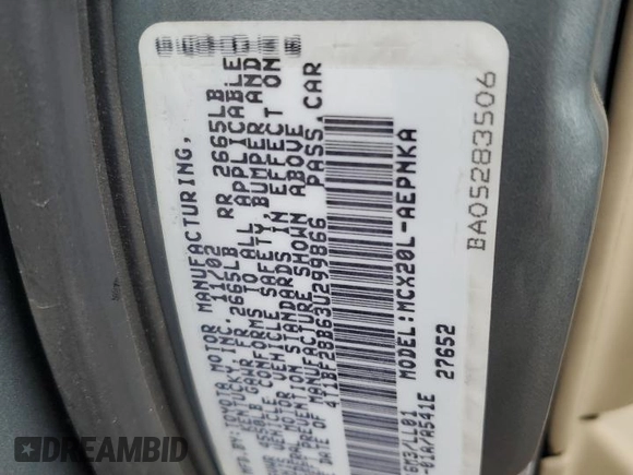 2003 Toyota Avalon XL with VIN 4T1BF28B63U299866, listed as a Copart auction lot 51701955 with 135,900 mi miles and Salvage Title. Bid and sale history available at carsss.com. Image 14.