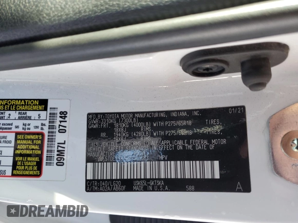2021 Toyota Sequoia TRD Pro with VIN 5TDEY5B16MS183683, listed as a Copart auction lot 41399935 with 0 mi miles and Salvage Title. Bid and sale history available at carsss.com. Image 14.