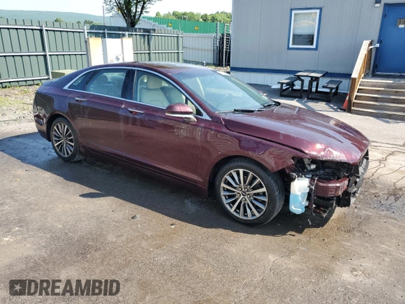 2017 Lincoln MKZ Select with VIN 3LN6L5D94HR619750, listed as a Copart auction lot 59102685 with 134,599 mi miles and Salvage title. Bid and sale history available at DreamBid. Image 4.