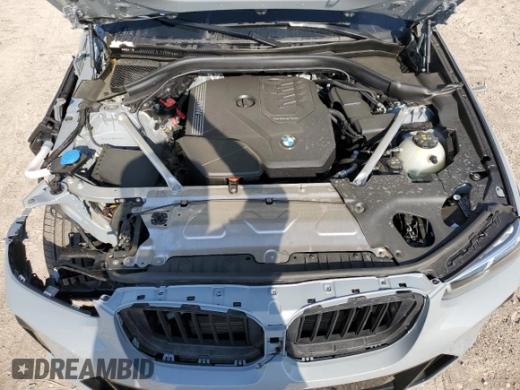 2024 BMW X3 sDrive30i with VIN WBX47DP06RN309680, listed as a Copart auction lot 49176845 with 5,846 mi miles and Salvage Title. Bid and sale history available at DreamBid. Image 12.
