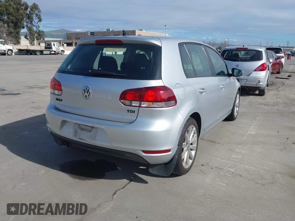 2013 Volkswagen Golf TDI with VIN WVWDM7AJ9DW128004, listed as a IAAI auction lot 41731917 with 226,522 mi miles and . Bid and sale history available at DreamBid. Image 4.