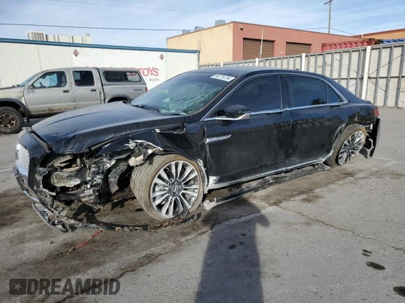 2018 Lincoln Continental Select with VIN 1LN6L9SK2J5617937, listed as a Copart auction lot 86774734 with 46,451 mi miles and Salvage Title. Bid and sale history available at carsss.com. Image 1.