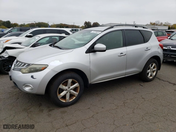 2009 Nissan Murano LE with VIN JN8AZ18W99W148008, listed as a Copart auction lot 74739524 with 317,788 mi miles and Clean Title. Bid and sale history available at carsss.com. Image 1.