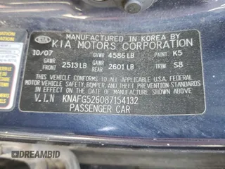 2008 Kia Rondo LX with VIN KNAFG526087154132, listed as a Copart auction lot 77683004 with 117,550 mi miles and Salvage Title. Bid and sale history available at carsss.com. Image 13.