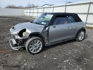 2023 MINI Convertible Cooper S with VIN WMW43DL02P3P98888, listed as a Copart auction lot 51254145 with 7,942 mi miles and Salvage Title. Bid and sale history available at carsss.com. Image 1.