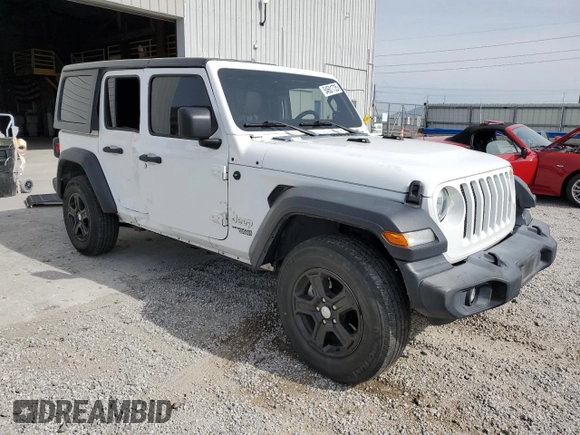 2021 Jeep Wrangler Unlimited Sport S z VIN 1C4HJXDN9MW625689, wystawiony jako Copart lot #54601735 z przebiegiem 82 392 mil mil oraz Szkoda całkowita • Salvage title. Historia ofert i sprzedaży dostępna na DreamBid. Obrazek 4.