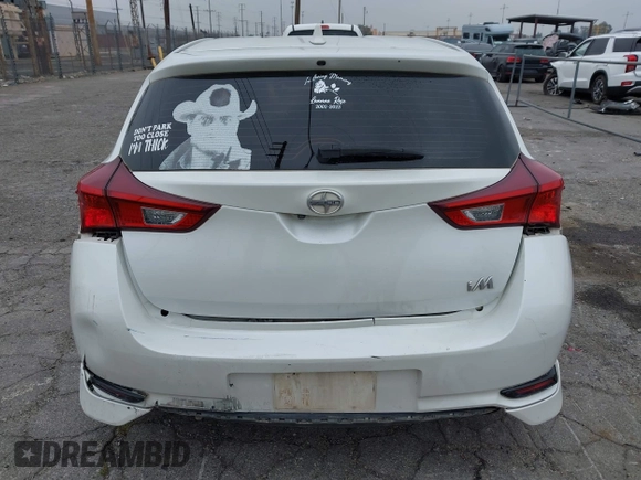 2016 Scion iM with VIN JTNKARJE3GJ507110, listed as a IAAI auction lot 41885833 with 247,020 mi miles. Bid and sale history available at carsss.com. Image 16.