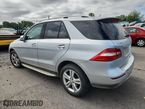 2012 Mercedes-Benz M 350 with VIN 4JGDA2EB8CA087712, listed as a Copart auction lot 63479635 with 104,908 mi miles and Clean title. Bid and sale history available at DreamBid. Image 2.