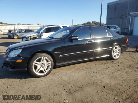 2005 Mercedes-Benz S 55 AMG with VIN WDBNG74JX5A437694, listed as a Copart auction lot 77256364 with 178,716 mi miles and Clean Title. Bid and sale history available at DreamBid. Image 1.