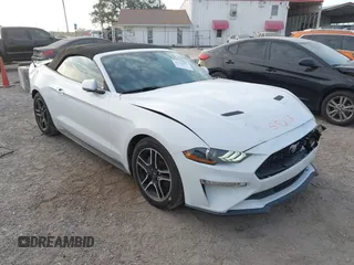 2021 Ford Mustang EcoBoost with VIN 1FATP8UHXM5124332, listed as a IAAI auction lot 41205493 with 51,579 mi miles. Bid and sale history available at carsss.com. Image 1.