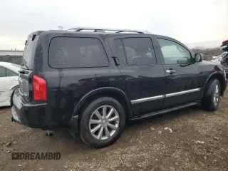 2008 Infiniti QX56 with VIN 5N3AA08C88N900677, listed as a Copart auction lot 82395124 with 211,085 mi miles and Salvage Title. Bid and sale history available at carsss.com. Image 3.