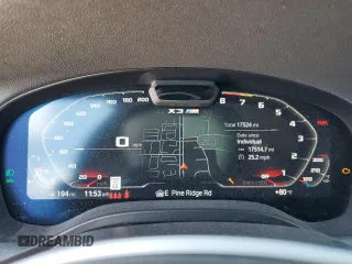 2023 BMW X3 M z VIN 5YM13EC05P9P18161, wystawiony jako Copart lot #42135544 z przebiegiem 17 524 mil mil oraz Szkoda całkowita • Salvage title. Historia ofert i sprzedaży dostępna na DreamBid. Obrazek 9.