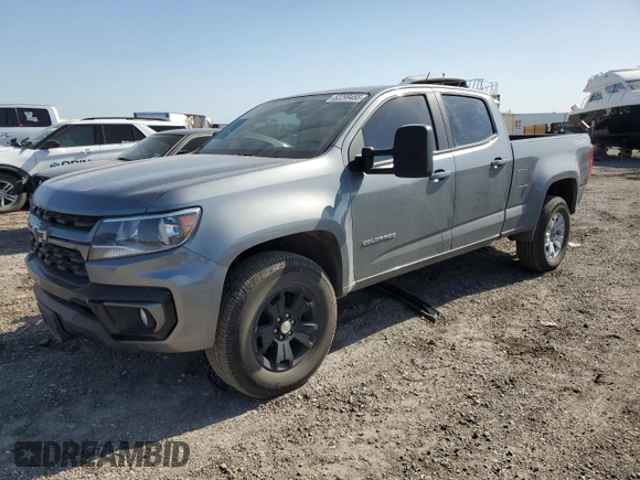 2022 Chevrolet Colorado 4WD LT с VIN 1GCGTCEN7N1242409, выставлен на аукционе Copart как лот 52299485 с пробегом 45 327 миль миль и Списание • Salvage title. История ставок и продаж доступна на DreamBid. Изображение 1.