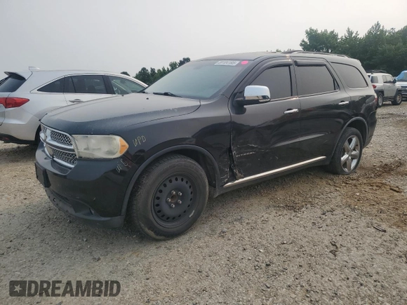 2011 Dodge Durango Citadel with VIN 1D4SD5GT5BC613570, listed as a Copart auction lot 59104185 with 169,620 mi miles and Clean title. Bid and sale history available at DreamBid. Image 1.