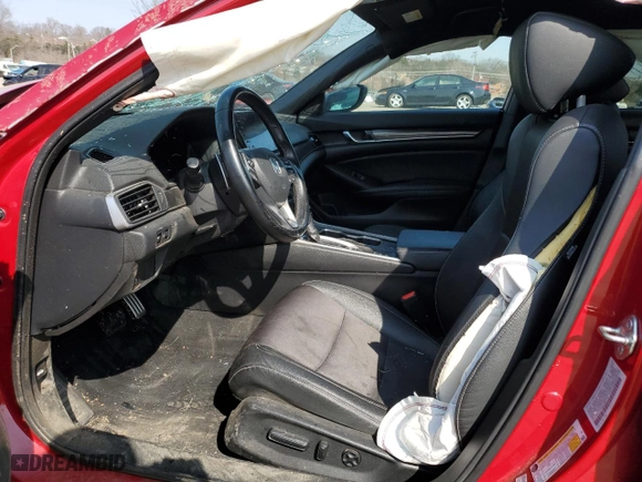 2019 Honda Accord Sedan Sport 1.5T with VIN 1HGCV1F36KA000718, listed as a Copart auction lot 47743075 with 0 mi miles and Salvage Title. Bid and sale history available at carsss.com. Image 7.