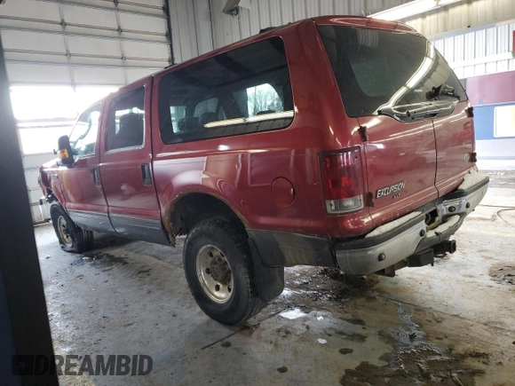 2005 Ford Excursion Special Serv with VIN 1FMSU41P95EA92439, listed as a Copart auction lot 45586135 with 379,439 mi miles and Salvage Title. Bid and sale history available at DreamBid. Image 2.