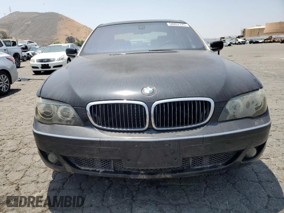 2006 BMW 7 Series 750Li z VIN WBAHN83566DT34946, wystawiony jako Copart lot #58807725 z przebiegiem 108 888 mil mil oraz Czysty tytuł • Clean title. Historia ofert i sprzedaży dostępna na DreamBid. Obrazek 5.