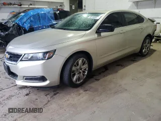2015 Chevrolet Impala LS with VIN 2G11X5SLXF9104300, listed as a Copart auction lot 58166895 with 109,610 mi miles and Salvage title. Bid and sale history available at DreamBid. Image 1.