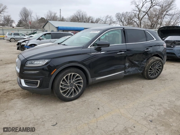 2019 Lincoln Nautilus Reserve with VIN 2LMPJ8L92KBL19504, listed as a Copart auction lot 87075174 with 61,359 mi miles and Salvage Title. Bid and sale history available at carsss.com. Image 1.