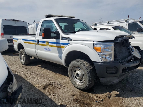 2011 Ford F-350 XL with VIN 1FTRF3B62BEA42474, listed as a Copart auction lot 53063855 with 210,877 mi miles and Salvage title. Bid and sale history available at DreamBid. Image 4.