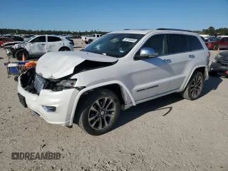 2017 Jeep Grand Cherokee Overland z VIN 1C4RJECGXHC614767, wystawiony jako Copart lot #50106405 z przebiegiem 175 563 mil mil oraz Szkoda całkowita • Salvage title. Historia ofert i sprzedaży dostępna na DreamBid. Obrazek 1.