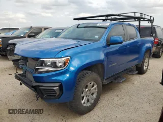 2022 Chevrolet Colorado 4WD LT with VIN 1GCGTCEN1N1225623, listed as a Copart auction lot 47280025 with 56,422 mi miles and Salvage Title. Bid and sale history available at carsss.com. Image 1.