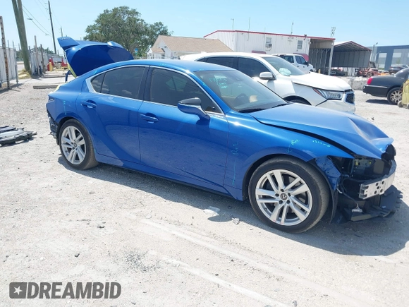 2021 Lexus IS 300 with VIN JTHAA1D20M5115188, listed as a IAAI auction lot 42171919 with 42,965 mi miles and . Bid and sale history available at DreamBid. Image 1.