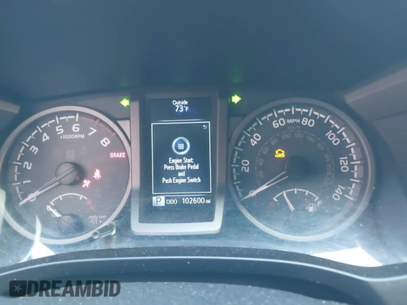 2017 Toyota Tacoma SR5 with VIN 3TMCZ5AN5HM074727, listed as a IAAI auction lot 41976419 with 102,600 mi miles. Bid and sale history available at carsss.com. Image 7.
