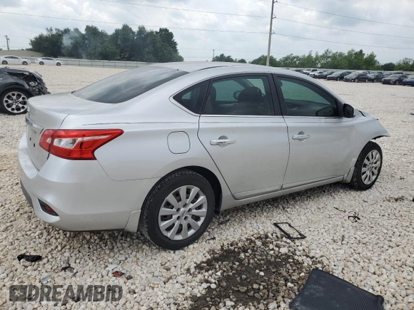 2017 Nissan Sentra S with VIN 3N1AB7AP4HY315617, listed as a Copart auction lot 55106835 with 87,561 mi miles and Salvage Title. Bid and sale history available at DreamBid. Image 3.
