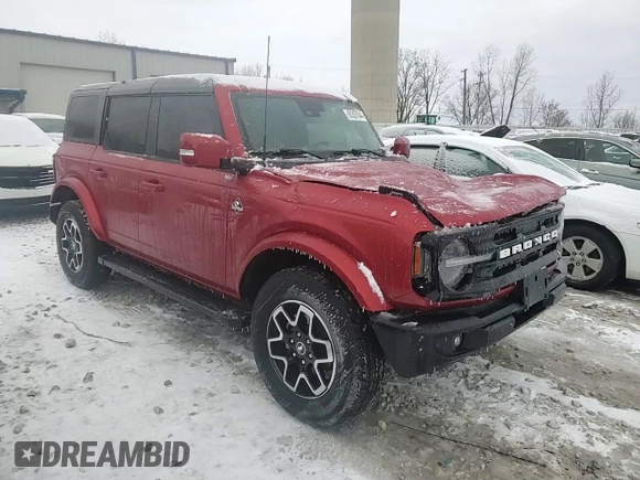 2023 Ford Bronco with VIN 1FMDE5BH3PLB67461, listed as a Copart auction lot 86357644 with 6,613 mi miles and Salvage title. Bid and sale history available at DreamBid. Image 14.