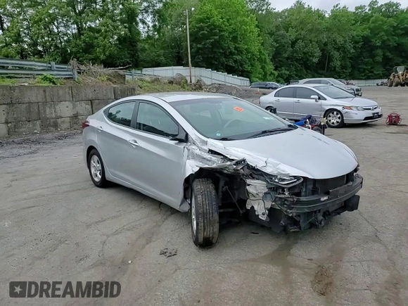 2015 Hyundai Elantra SE with VIN 5NPDH4AEXFH566691, listed as a Copart auction lot 61239075 with 165,317 mi miles and Salvage title. Bid and sale history available at DreamBid. Image 13.
