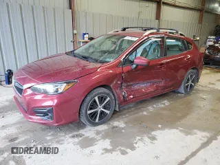 2019 Subaru Impreza Premium z VIN 4S3GTAC67K3722837, wystawiony jako Copart lot #53378535 z przebiegiem 39 643 mil mil oraz Szkoda całkowita • Salvage title. Historia ofert i sprzedaży dostępna na DreamBid. Obrazek 1.
