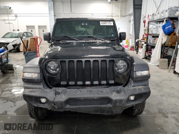 2020 Jeep Wrangler Sport S z VIN 1C4GJXAG4LW274996, wystawiony jako Copart lot #43407175 z przebiegiem 72 346 mil mil oraz Szkoda całkowita • Salvage title. Historia ofert i sprzedaży dostępna na DreamBid. Obrazek 5.