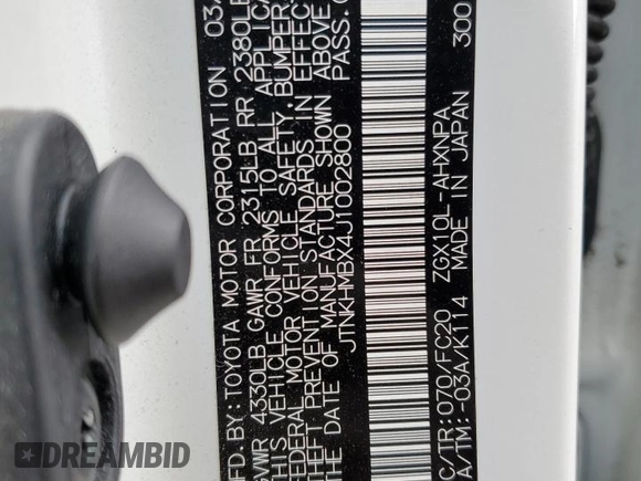 2018 Toyota C-HR XLE with VIN JTNKHMBX4J1002800, listed as a Copart auction lot 88785135 with 69,335 mi miles and Salvage Title. Bid and sale history available at carsss.com. Image 14.