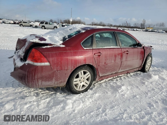 2011 Chevrolet Impala LT Retail with VIN 2G1WB5EK8B1208610, listed as a Copart auction lot 45486875 with 145,235 mi miles and Clean Title. Bid and sale history available at DreamBid. Image 3.