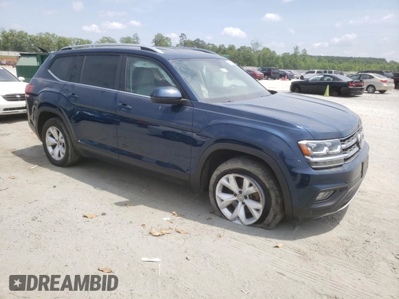 2018 Volkswagen Atlas SE with VIN 1V2LR2CA9JC587607, listed as a Copart auction lot 54824925 with 89,318 mi miles and Salvage title. Bid and sale history available at DreamBid. Image 4.