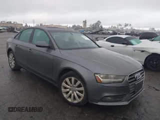 2013 Audi A4 Premium with VIN WAUAFAFL3DA111892, listed as a IAAI auction lot 41522139 with 85,454 mi miles. Bid and sale history available at carsss.com. Image 1.
