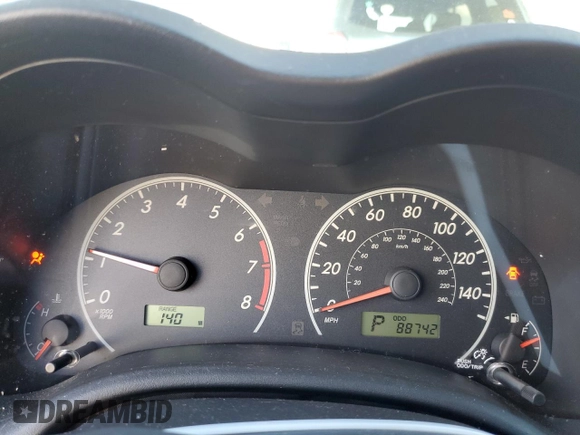 2013 Toyota Corolla L with VIN JTDBU4EE1DJ115716, listed as a Copart auction lot 46657615 with 88,742 mi miles and Salvage Title. Bid and sale history available at DreamBid. Image 9.