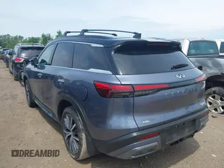 2023 Infiniti QX60 Autograph with VIN 5N1DL1HU6PC374316, listed as a IAAI auction lot 42554850 with 40,023 mi miles and . Bid and sale history available at DreamBid. Image 3.