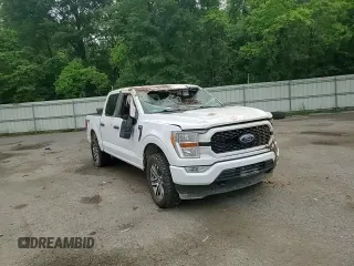 2022 Ford F-150 XL with VIN 1FTFW1E58NKD55917, listed as a Copart auction lot 54218595 with 64,488 mi miles and Salvage title. Bid and sale history available at DreamBid. Image 13.