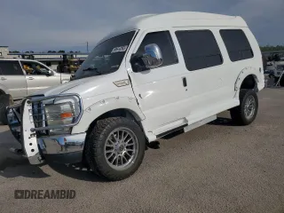 2010 Ford Econoline Cargo with VIN 1FDNE2EL2ADA03669, listed as a Copart auction lot 50614265 with 6,249 mi miles and Salvage title. Bid and sale history available at DreamBid. Image 1.