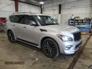 2015 Infiniti QX80 with VIN JN8AZ2NE4F9085038, listed as a Copart auction lot 52729425 with 214,783 mi miles and Clean title. Bid and sale history available at DreamBid. Image 4.