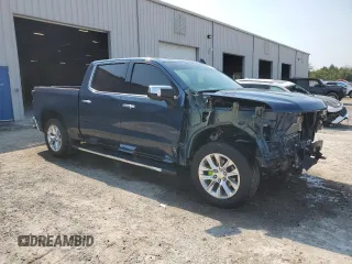 2021 Chevrolet Silverado 1500 LTZ with VIN 3GCUYGET9MG373240, listed as a Copart auction lot 75931194 with 12,585 mi miles and Salvage Title. Bid and sale history available at DreamBid. Image 4.
