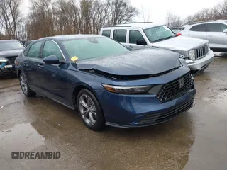 2024 Honda Accord EX with VIN 1HGCY1F35RA031203, listed as a IAAI auction lot 41811674 with 21,515 mi miles and . Bid and sale history available at DreamBid. Image 1.
