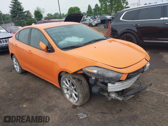 2013 Dodge Dart SXT with VIN 1C3CDFBA9DD298867, listed as a IAAI auction lot 41498931 with 120,277 mi miles and . Bid and sale history available at DreamBid. Image 1.