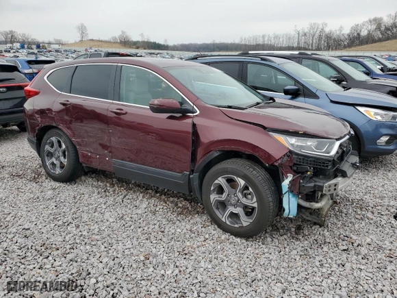 2019 Honda CR-V EX-L with VIN 7FARW2H89KE015049, listed as a Copart auction lot 53002765 with 66,696 mi miles and Salvage Title. Bid and sale history available at carsss.com. Image 4.