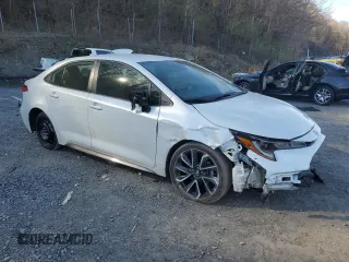 2022 Toyota Corolla SE with VIN JTDS4MCE9N3504631, listed as a Copart auction lot 53531335 with 47,584 mi miles and Salvage Title. Bid and sale history available at DreamBid. Image 4.