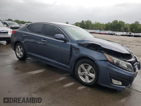 2015 Kia Optima LX with VIN 5XXGM4A76FG367532, listed as a Copart auction lot 58993035 with 100,928 mi miles and Salvage title. Bid and sale history available at DreamBid. Image 4.
