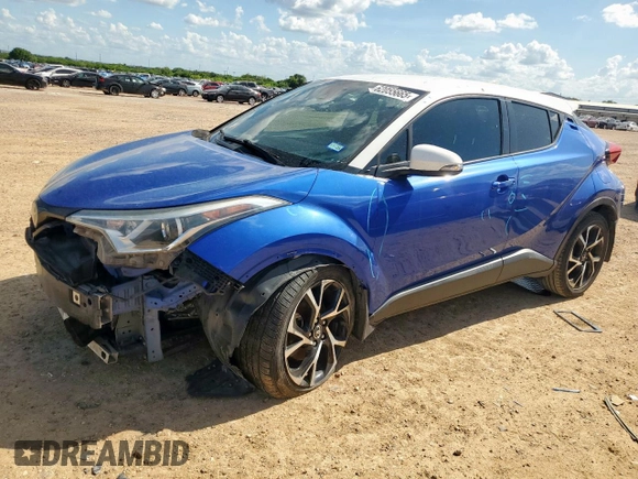 2018 Toyota C-HR XLE with VIN NMTKHMBX2JR031377, listed as a Copart auction lot 62055665 with 120,271 mi miles and Salvage title. Bid and sale history available at DreamBid. Image 1.
