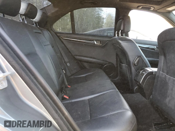 2012 Mercedes-Benz C 300 Sport with VIN WDDGF8BB7CA609715, listed as a Copart auction lot 59567445 with 176,385 mi miles and Salvage title. Bid and sale history available at DreamBid. Image 10.